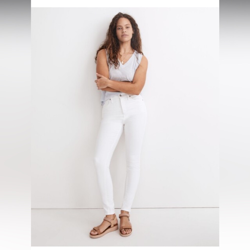 Madewell Women's Crisp White Skinny Jeans